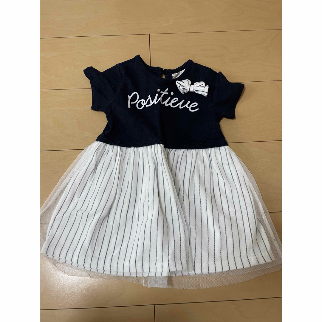 しまむら(シマムラ)のキッズ　ワンピース　半袖　110 キッズ/ベビー/マタニティのキッズ服女の子用(90cm~)(ワンピース)の商品写真