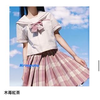 セーラー服　チェック柄　XL(衣装)