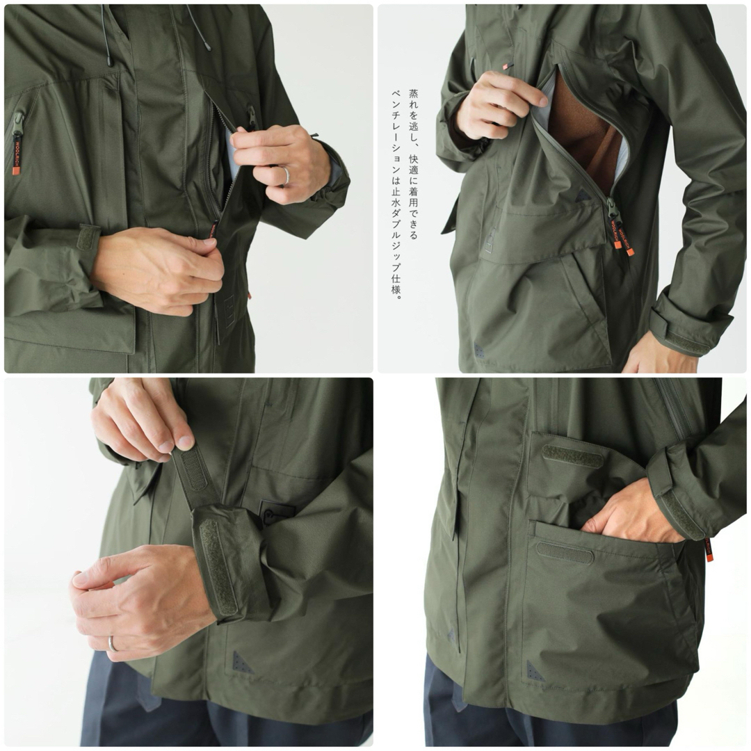 WOOLRICH(ウールリッチ)の新品WOOLRICH フード付き ジップアップブルゾン　WJOU0027 黒　M メンズのジャケット/アウター(ブルゾン)の商品写真