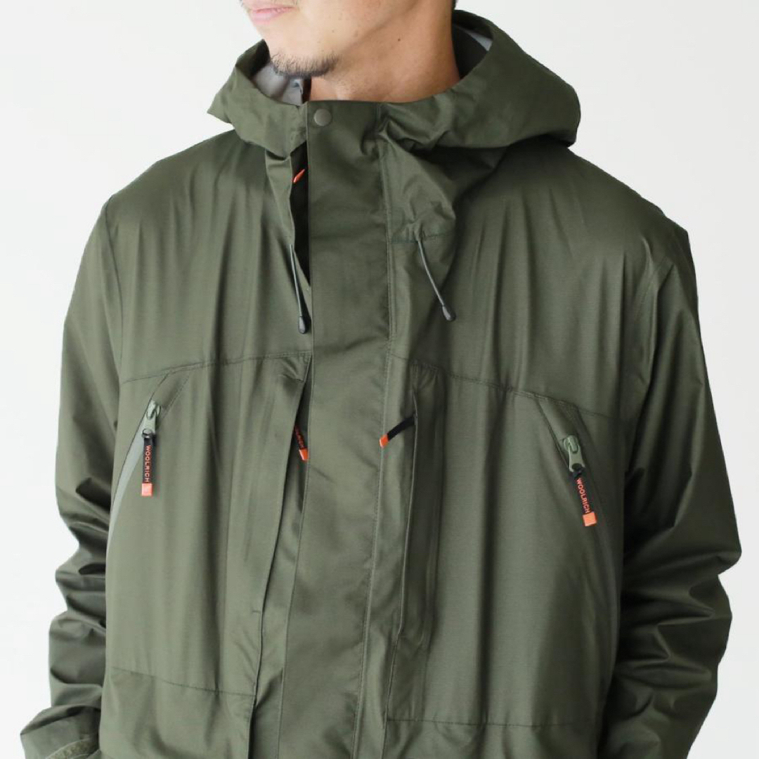 WOOLRICH(ウールリッチ)の新品WOOLRICH フード付き ジップアップブルゾン　WJOU0027 黒　M メンズのジャケット/アウター(ブルゾン)の商品写真