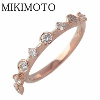 MIKIMOTO - ミキモト ディナー リング コレクション 現行モデル ピンキー ダイヤ0.20ct 約1.5号 K18PG DGR1461I 新品仕上げ済 MIKIMOTO【16775】