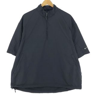 ナイキ(NIKE)の古着 00年代 ナイキ NIKE GOLF ゴルフ ハーフジップ 半袖 ウォームアッププルオーバー メンズL /eaa435633(ナイロンジャケット)