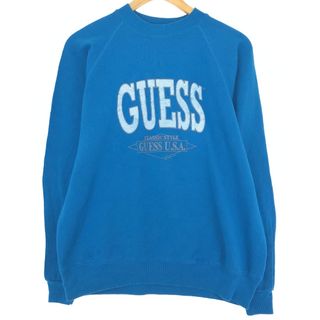 ヘインズ(Hanes)の古着 90年代 ヘインズ Hanes GUESS CLASSIC STYLE GUESS U.S.A スウェットシャツ トレーナー USA製 メンズL ヴィンテージ /eaa435596(スウェット)