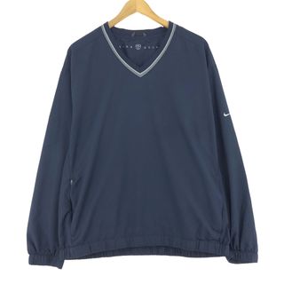 ナイキ(NIKE)の古着 00年代 ナイキ NIKE GOLF ゴルフ Vネック ウォームアッププルオーバー メンズXL /eaa435631(ナイロンジャケット)