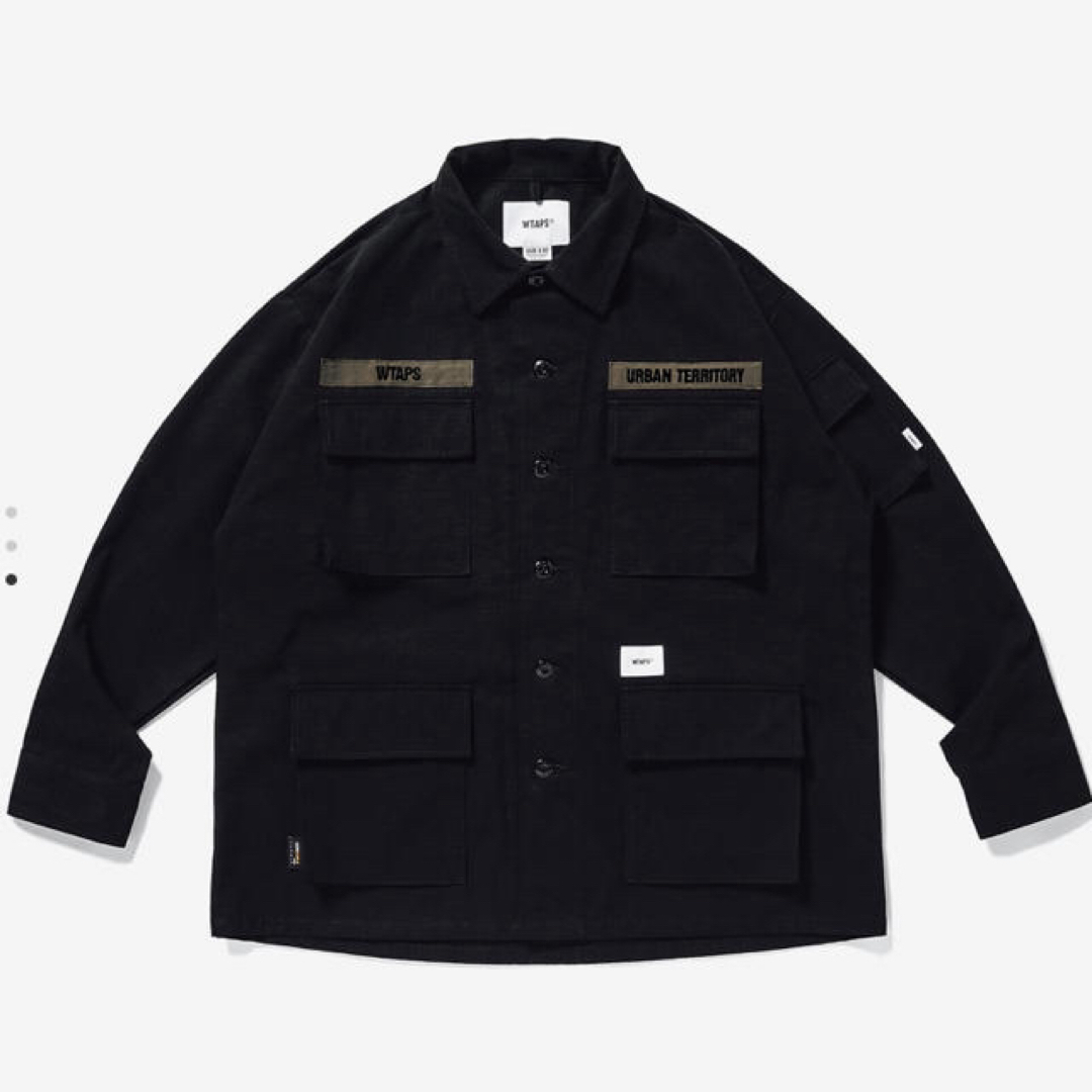 W)taps(ダブルタップス)の20AW WTAPS ジャングルシャツ コーデュラ M BLACK メンズのトップス(シャツ)の商品写真