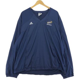 アディダス(adidas)の古着 00年代 アディダス adidas NFL DETROIT LIONS デトロイトライオンズ Vネック ウォームアッププルオーバー メンズXL /eaa435646(ナイロンジャケット)