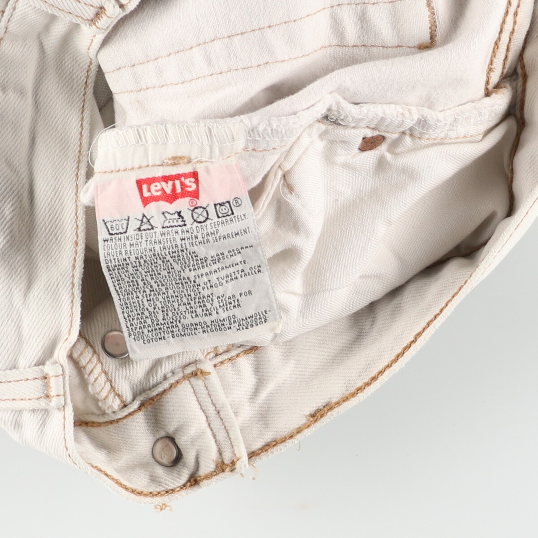 Levi's(リーバイス)の古着 リーバイス Levi's 501 ホワイトデニム ストレートデニムパンツ メンズw32 /eaa436400 メンズのパンツ(デニム/ジーンズ)の商品写真