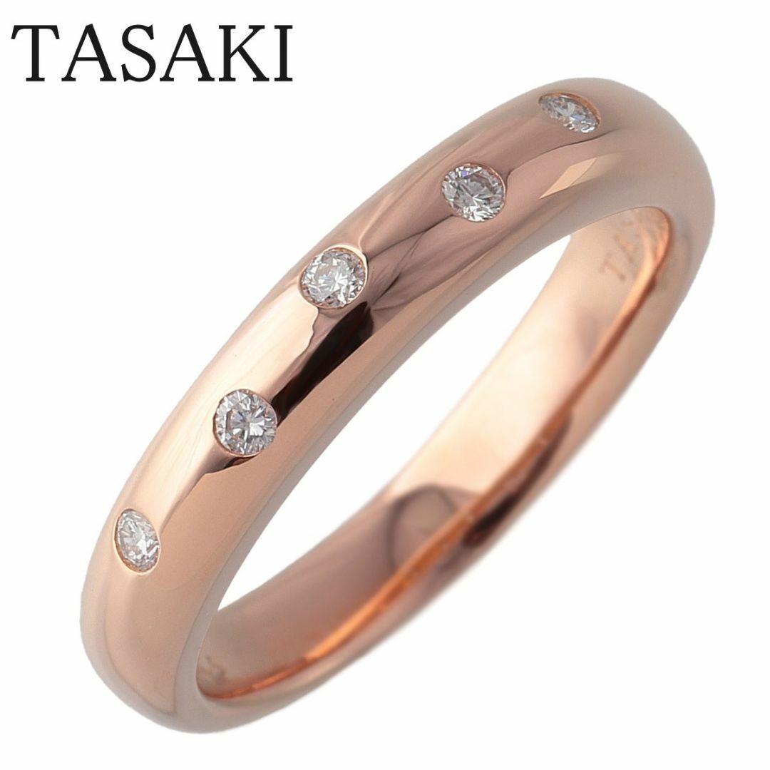 TASAKI(タサキ)のタサキ ダイヤ リング サクラゴールド 0.06ct 8号 750PG 新品仕上げ済 TASAKI 田崎真珠【16599】 レディースのアクセサリー(リング(指輪))の商品写真