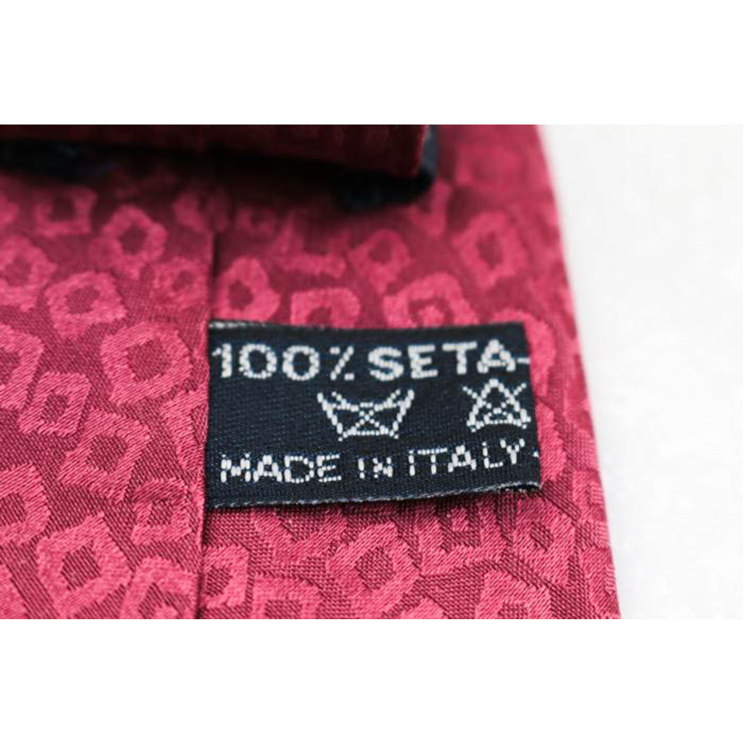 mila schon(ミラショーン)のミラショーン ブランド ネクタイ ロゴ 格子柄 パネル柄 シルク イタリア製 メンズ ピンク mila schon メンズのファッション小物(ネクタイ)の商品写真