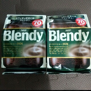 アジノモトエージーエフ(味の素AGF)の2個 味の素 ＡＧＦ ブレンディ　インスタントコーヒー １４０ｇ袋(コーヒー)
