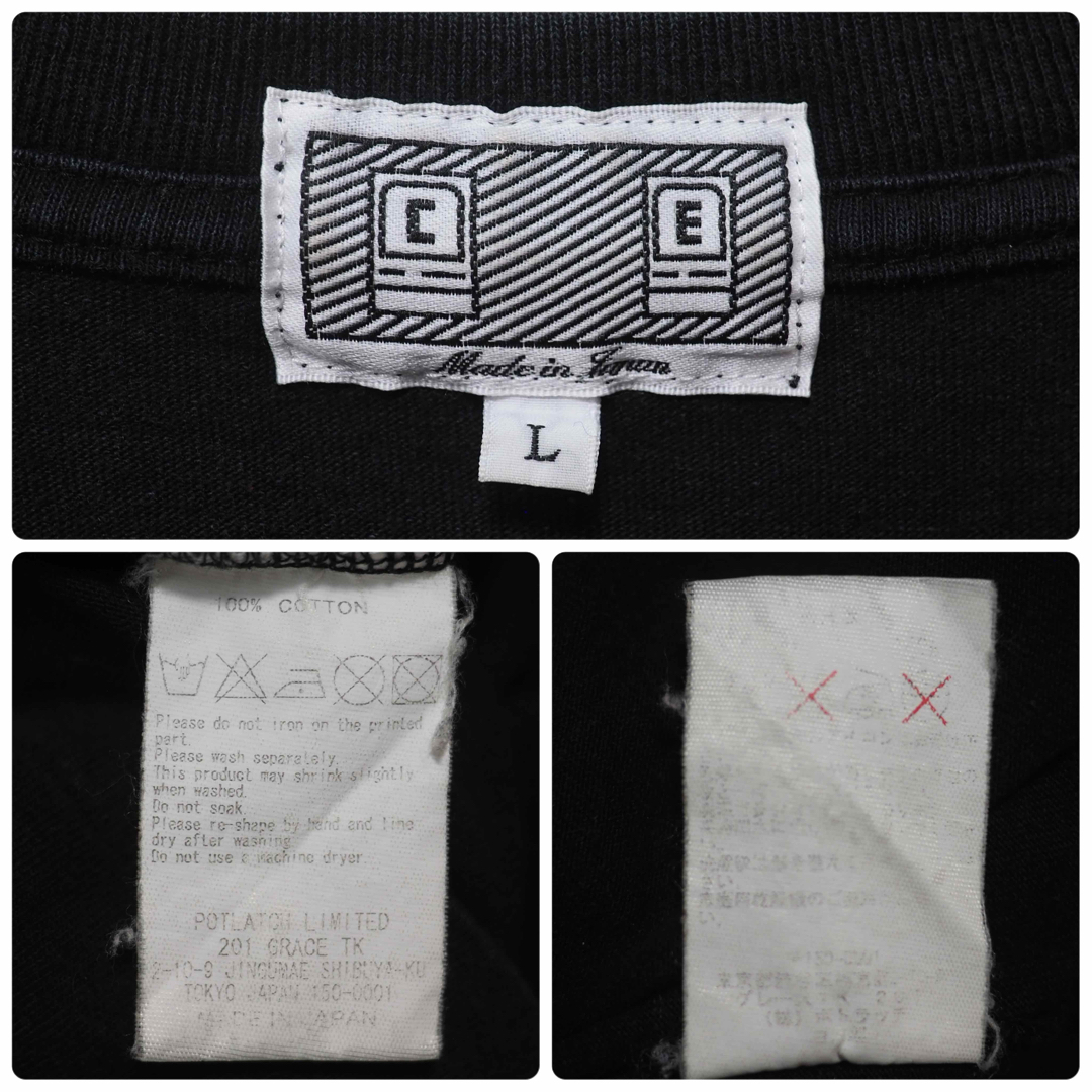 C.E 15SS Skel Long Sleeve Tee-Blk/L メンズのトップス(Tシャツ/カットソー(七分/長袖))の商品写真