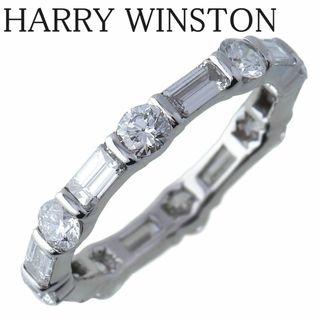 ハリーウィンストン(HARRY WINSTON)のハリーウィンストン フルエタニティ ダイヤ リング ラウンド エメラルドカット バーセット 10号強 幅3.0mm PT950 箱 新品仕上げ済 HARRY WINSTON【16409】(リング(指輪))