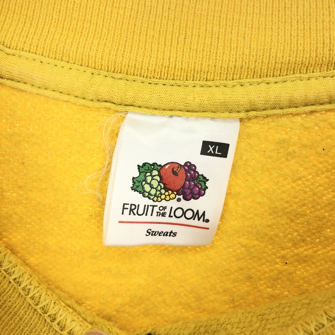 FRUIT OF THE LOOM(フルーツオブザルーム)の古着 フルーツオブザルーム FRUIT OF THE LOOM プリントスウェットシャツ トレーナー メンズXL /eaa435126 メンズのトップス(スウェット)の商品写真