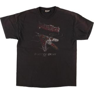 ヘインズ(Hanes)の古着 ヘインズ Hanes HEAVYWEIGHT JUDAS PRIEST ジューダスプリースト バンドTシャツ バンT メンズL  /eaa436110(Tシャツ/カットソー(半袖/袖なし))