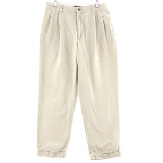 ラルフローレン(Ralph Lauren)の古着 ラルフローレン Ralph Lauren POLO by Ralph Lauren HAMMOND PANT ツータック チノパンツ メンズw34 /eaa391028(チノパン)