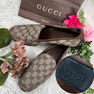 Gucci - GUCCI グッチ レディース 24cm ドライビングシューズ ローファー 靴