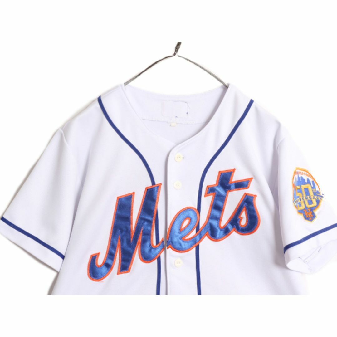 MLB オフィシャル メッツ ベースボール シャツ メンズ S 程/ 古着 