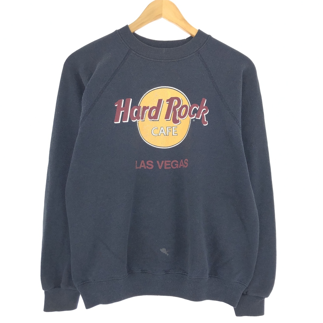 Hanes(ヘインズ)の古着 90年代 ヘインズ Hanes HARD ROCK CAFE ハードロックカフェ LAS VEGAS アドバタイジング スウェットシャツ トレーナー USA製 レディースL ヴィンテージ /eaa435589 レディースのトップス(トレーナー/スウェット)の商品写真