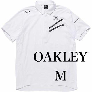 オークリー(Oakley)の[オークリー] 半袖 ポロシャツ メンズ スポーツ UVカット 吸汗速乾 白(ウエア)