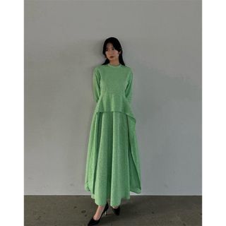 クラネ(CLANE)のCLANE 2WAY JAQUARD ONEPIECE(ロングワンピース/マキシワンピース)