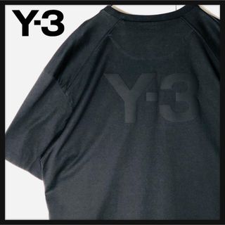 ワイスリー(Y-3)の【美品】Y-3 バックロゴ 即完売モデル 定番カラー 希少サイズ ゆるだぼ2XL(Tシャツ/カットソー(半袖/袖なし))