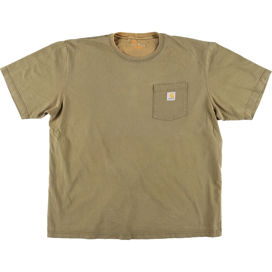 carhartt(カーハート)の古着 カーハート Carhartt ORIGINAL FIT 半袖 ワンポイントロゴポケットTシャツ メンズXL /eaa430513 メンズのトップス(Tシャツ/カットソー(半袖/袖なし))の商品写真