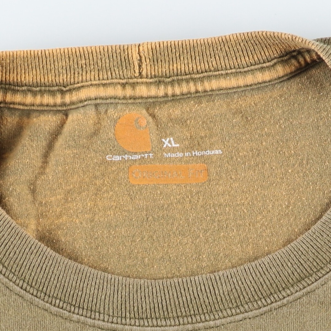 carhartt(カーハート)の古着 カーハート Carhartt ORIGINAL FIT 半袖 ワンポイントロゴポケットTシャツ メンズXL /eaa430513 メンズのトップス(Tシャツ/カットソー(半袖/袖なし))の商品写真