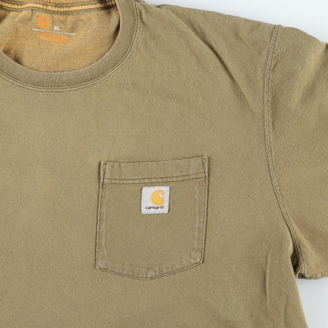 carhartt(カーハート)の古着 カーハート Carhartt ORIGINAL FIT 半袖 ワンポイントロゴポケットTシャツ メンズXL /eaa430513 メンズのトップス(Tシャツ/カットソー(半袖/袖なし))の商品写真