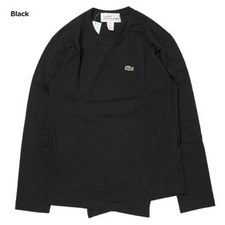 COMME des GARCONS - ラコステ LACOSTE ×COMME des GARCONS SHIRT コムデギャルソン コラボ 近年 Tシャツ クロコダイルプリント カットソー Black