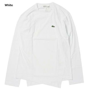 コムデギャルソン(COMME des GARCONS)のラコステ LACOSTE ×COMME des GARCONS SHIRT コムデギャルソン コラボ 近年 Tシャツ クロコダイルプリント カットソー White(Tシャツ/カットソー(七分/長袖))