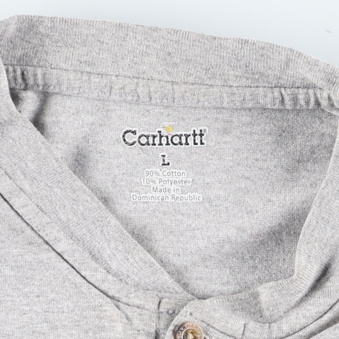 carhartt(カーハート)の古着 カーハート Carhartt ヘンリーネック 半袖 ワンポイントロゴポケットTシャツ メンズL  /eaa430838 メンズのトップス(Tシャツ/カットソー(半袖/袖なし))の商品写真