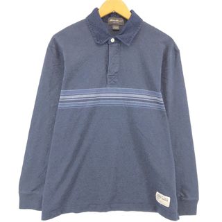 Eddie Bauer - 古着 エディーバウアー Eddie Bauer 長袖 ポロシャツ メンズM /eaa430824