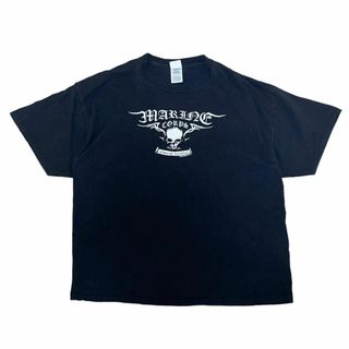 デルタ(DELTA)のDELTA デルタ 半袖Tシャツ スカル ドクロ ブラック US古着 z59(Tシャツ/カットソー(半袖/袖なし))