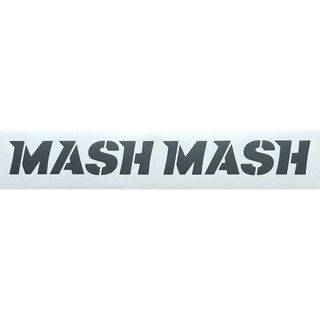 マッシュ(MASH)のMASH マッシュカッティングステッカー◆2点◆ダークグレーマット◆(その他)