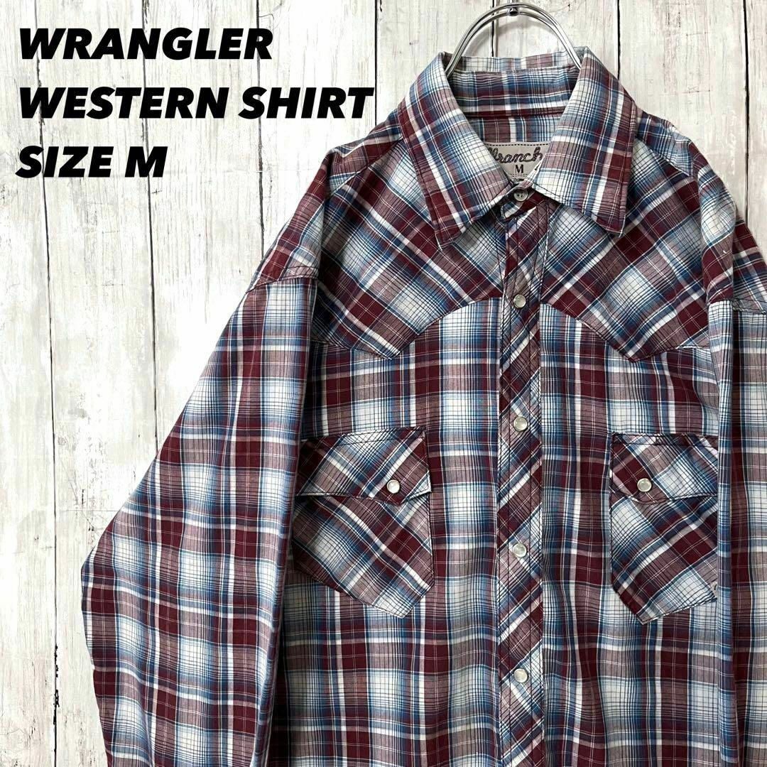 Wrangler(ラングラー)のアメリカ古着　ラングラー　WRANCHER長袖オンブレチェック柄ウエスタンシャツ メンズのトップス(シャツ)の商品写真