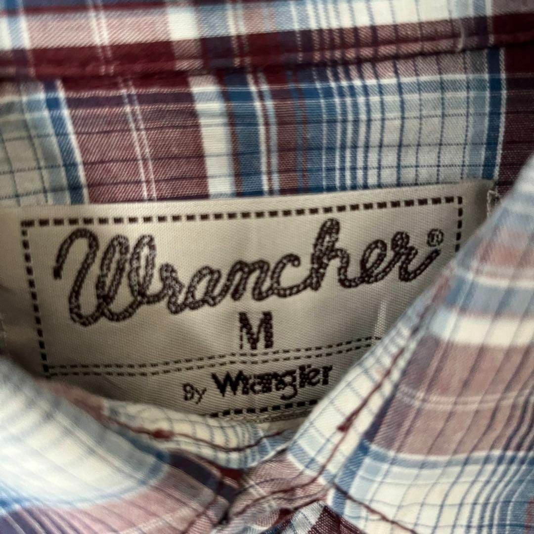 Wrangler(ラングラー)のアメリカ古着　ラングラー　WRANCHER長袖オンブレチェック柄ウエスタンシャツ メンズのトップス(シャツ)の商品写真