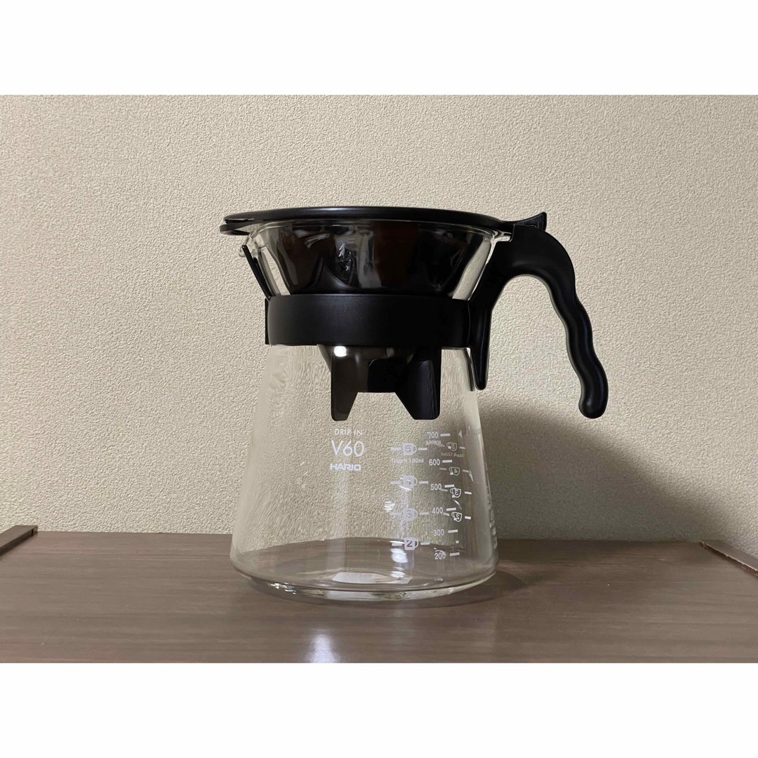 HARIO(ハリオ)のHARIO V60 ドリップイン 700ml ブラック VDI-02B インテリア/住まい/日用品のキッチン/食器(その他)の商品写真