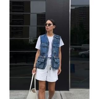 ザラ(ZARA)のZARA デニムVEST(ベスト/ジレ)