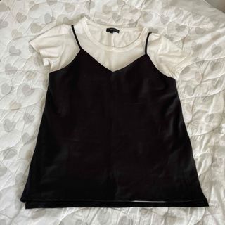 コムサイズム(COMME CA ISM)の【値下げ】コムサイズム 半袖 キャミソール ビスチェ セット S(Tシャツ(半袖/袖なし))