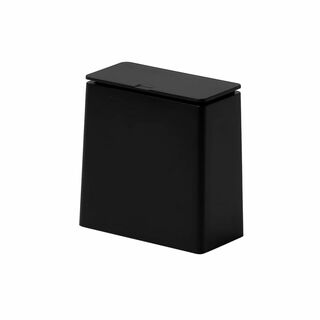 【色: 06)ブラック】ideaco(イデアコ) ゴミ箱 フタ付き ブラック 1(ごみ箱)