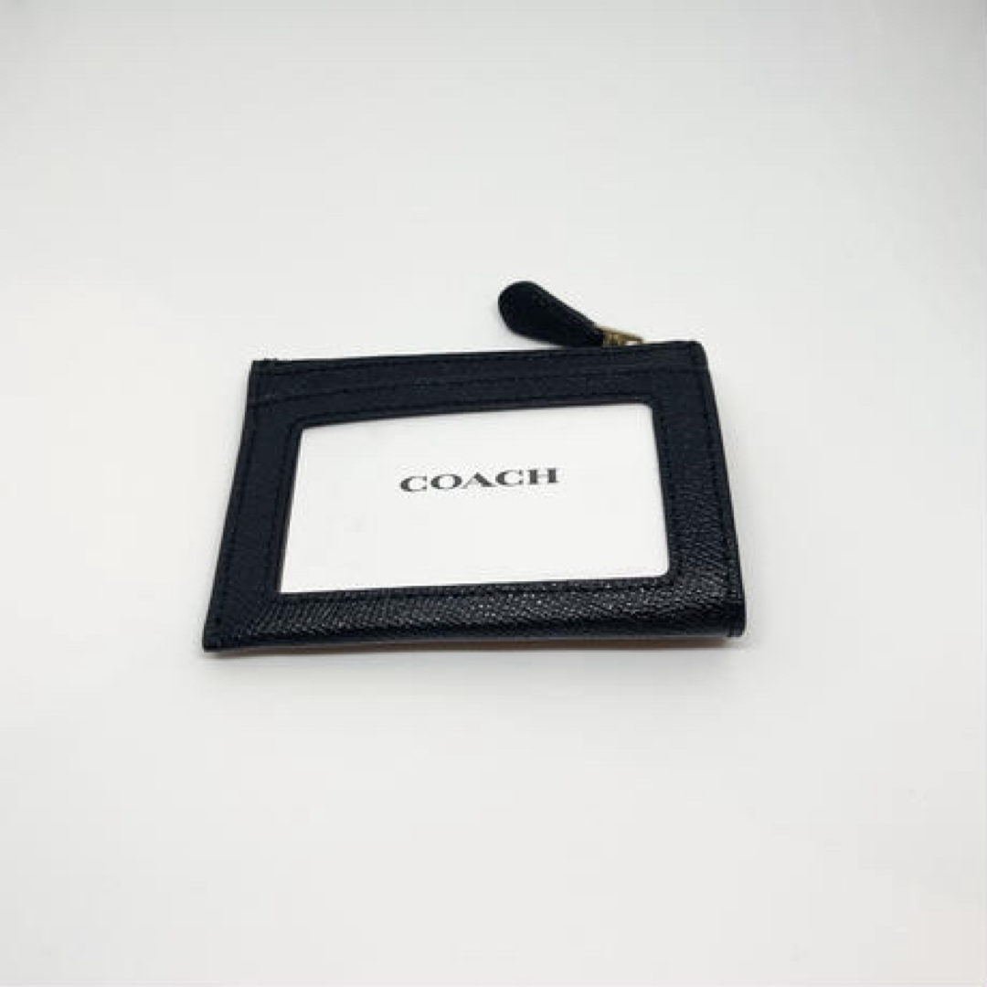 COACH(コーチ)のcoach（コーチ）コインケース　カードケース　キーリング付き　ブラック レディースのファッション小物(コインケース)の商品写真
