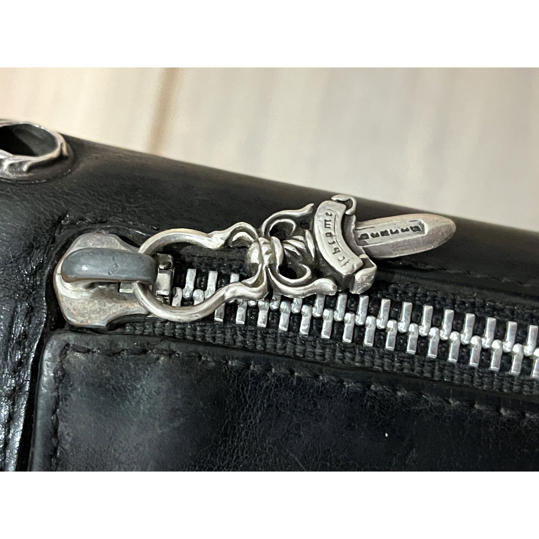 Chrome Hearts(クロムハーツ)の確実正規品 インボイス クロムハーツ WAVE ウェーブ　レザー②5/31 メンズのファッション小物(長財布)の商品写真