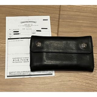 クロムハーツ(Chrome Hearts)の確実正規品 インボイス クロムハーツ WAVE ウェーブ　レザー②5/31(長財布)