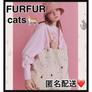fur fur - 最終価格 furfur ファーファー ノベルティ 猫 キャット トートバッグ