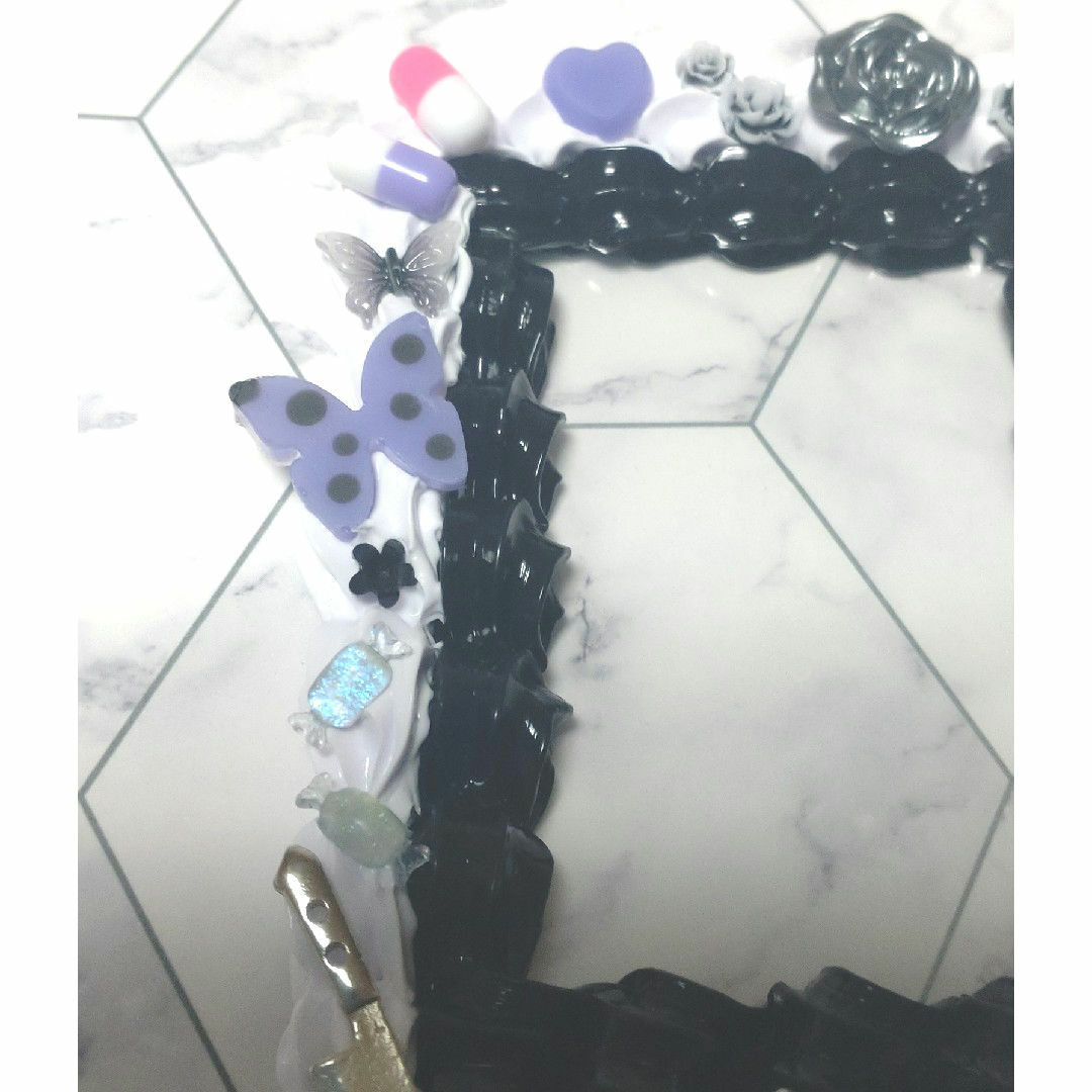 【匿名配送】【B8サイズ】【送料込】病み　ホイップデコトレカケース　韓国　紫　黒 エンタメ/ホビーのタレントグッズ(アイドルグッズ)の商品写真