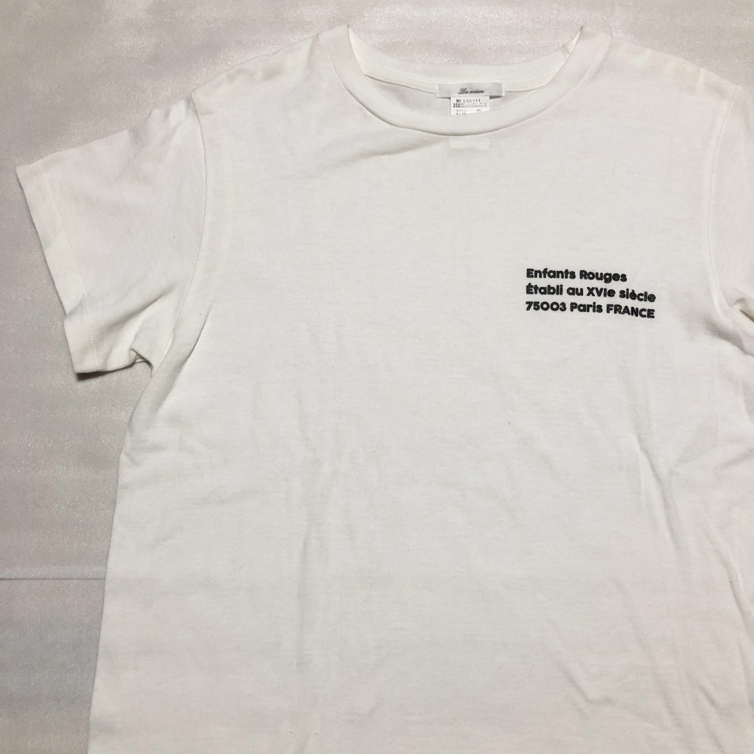 【美品】Le mien ルミエン 立体レタードプリントTシャツ 日本製 L 半袖 メンズのトップス(Tシャツ/カットソー(半袖/袖なし))の商品写真