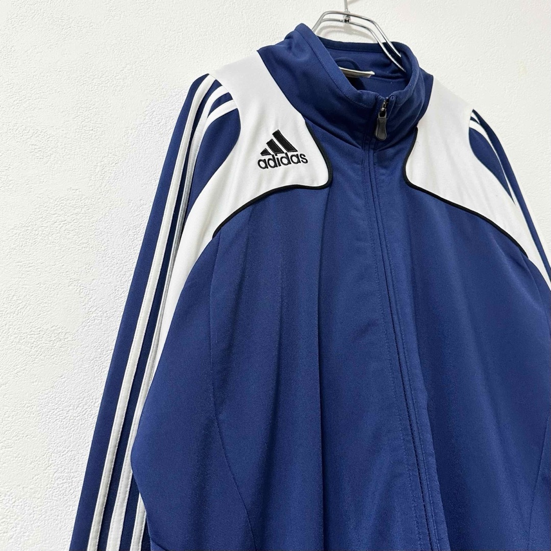 adidas(アディダス)の美品★00s★adidas/アディダス★ジャージ★レトロ★ネイビー/紺白★XXL メンズのトップス(ジャージ)の商品写真