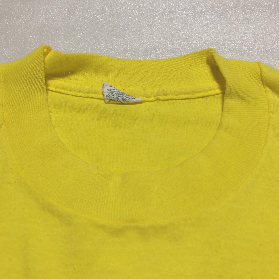 SCREEN STARS(スクリーンスターズ)の【USA製】SCREEN STARS HERSHEY'S企業Tシャツ 黄×青 L メンズのトップス(Tシャツ/カットソー(半袖/袖なし))の商品写真