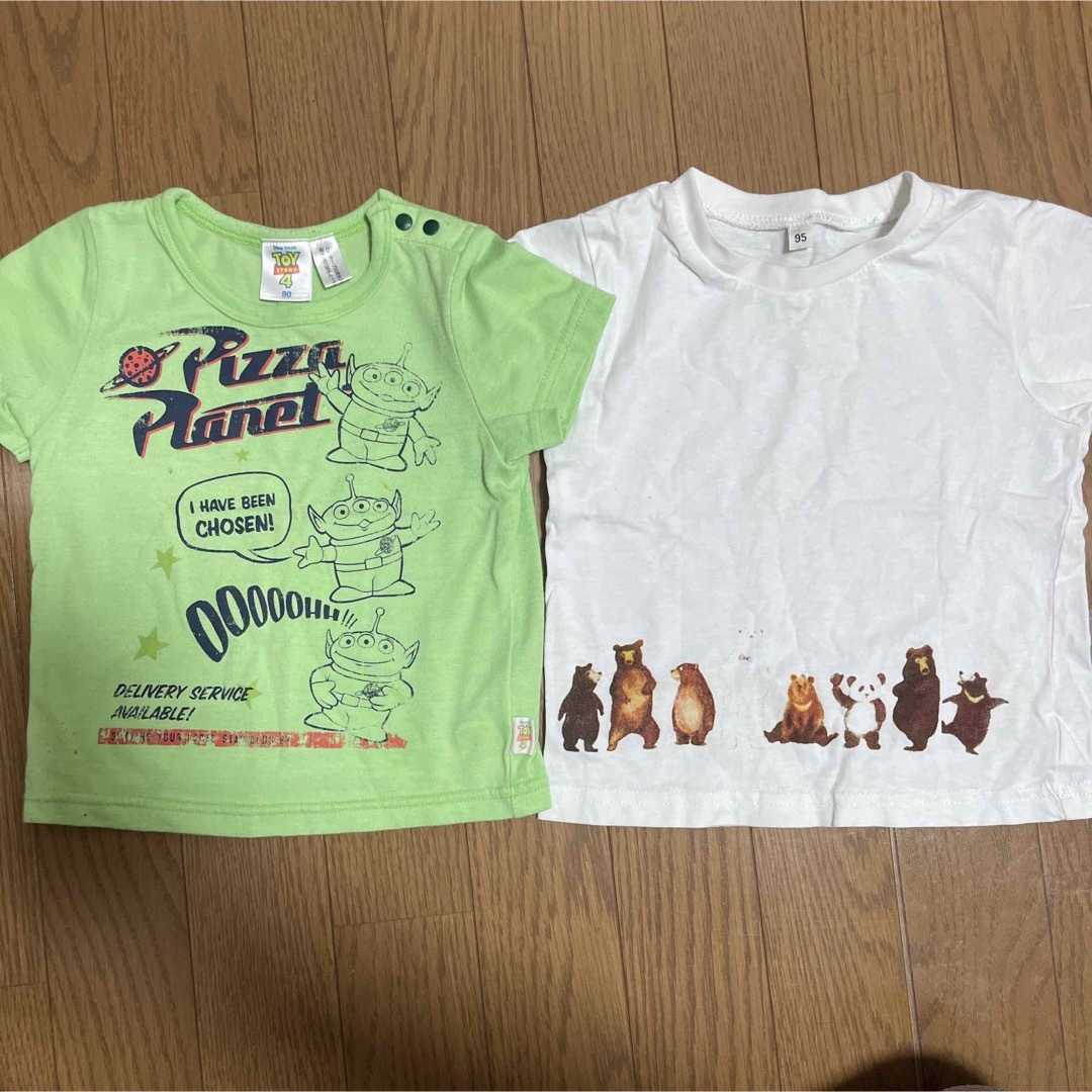 90cm 95cm男の子　半袖Tシャツ二枚セット キッズ/ベビー/マタニティのキッズ服男の子用(90cm~)(Tシャツ/カットソー)の商品写真