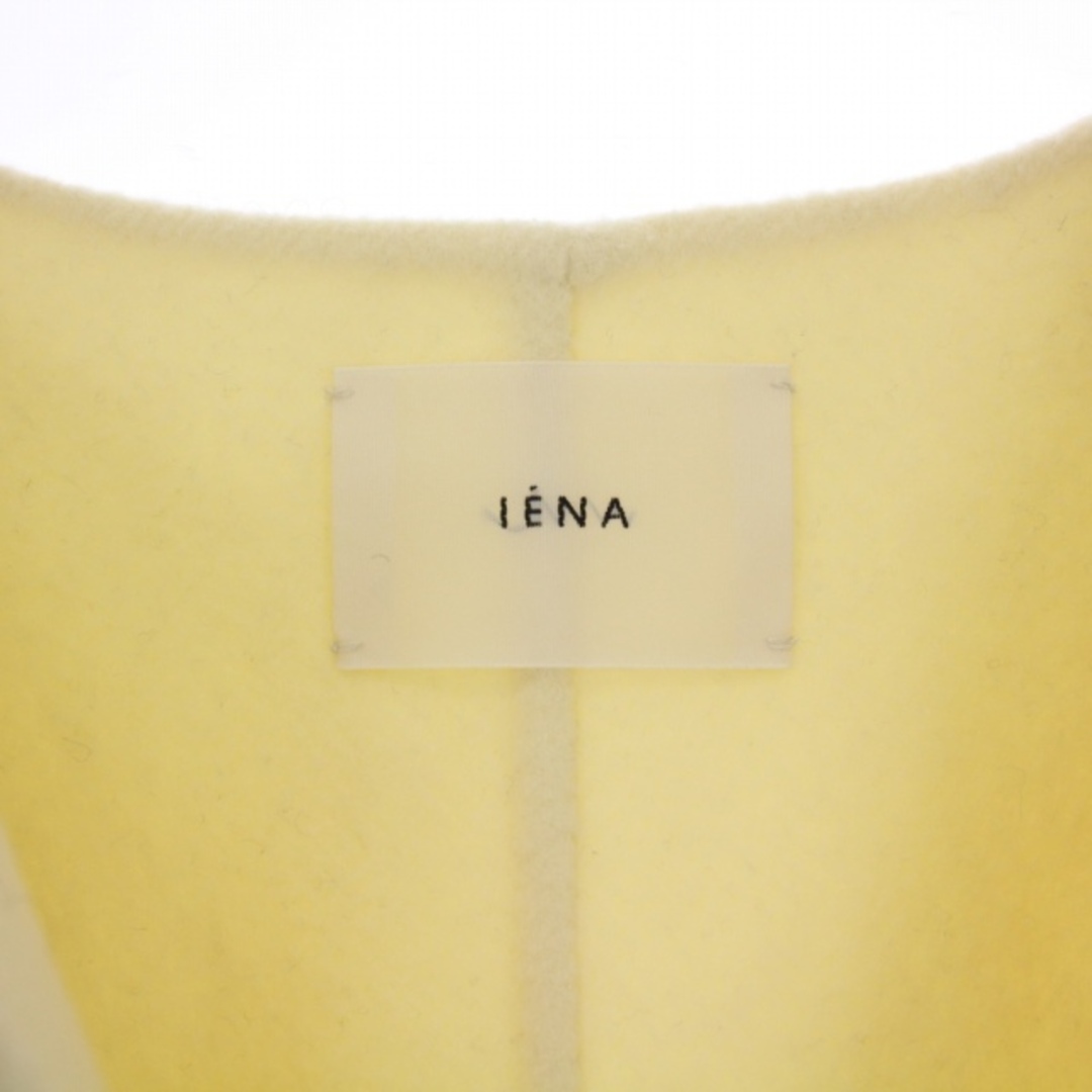 IENA(イエナ)のイエナ IENA ノーカラーコート ショート ウール 36 S アイボリー レディースのジャケット/アウター(その他)の商品写真